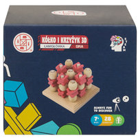 Mi Toys Kółko I Krzyżyk Drewniane Łamigłówka