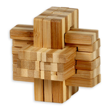 Mi-Toys, Łamigłówka bambusowa 9, drewniany - Mi-Toys