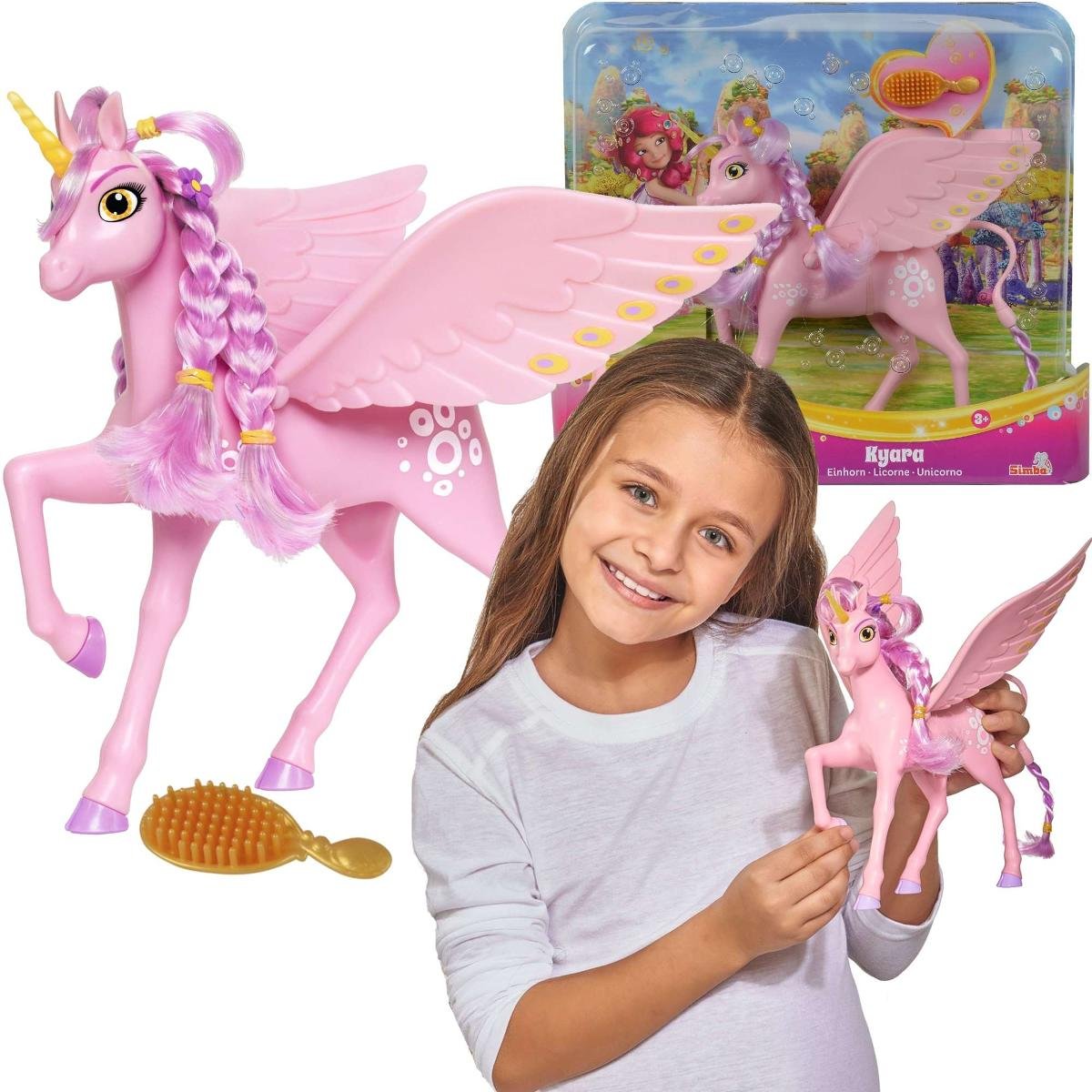 Mia i ja Jednorożec Kyara figurka z ruchomymi skrzydłami 21 cm + akcesoria