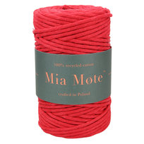 Mia Mote™ Classic Line Sznurek bawełniany skręcany do makramy 5mm krokoit-Szpula ~ 100 m