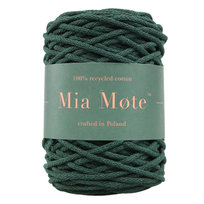 Mia Mote™ Thinny Line sznurek bawełniany 3mm emerald-Szpula ~ 100 m