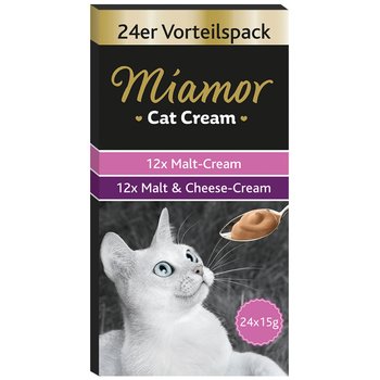 MIAMOR CAT CREAM ANTI-HAIRBALL- PASZTECIKI NA KŁACZKI 24X15G - Miamor