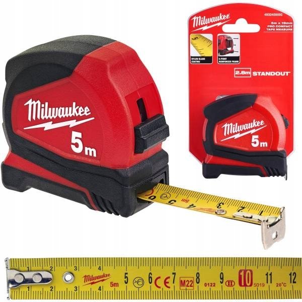 Miara MILWAUKEE pro compact, 5 m/19 mm
