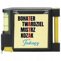 Miarka 2M TATA MISTRZ KOZAK TWARDZIEL Poziomica Notes Prezent Dla Taty WZ