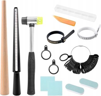 Miarka Jubilerska Do Mierzenia Pierścionka Obrączek Pomiar Palca Zestaw - Inny producent