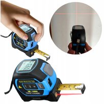 MIARKA LASEROWA ELEKTRYCZNA MIERNIK DALMIERZ LASEROWY CYFROWY 3w1 100m