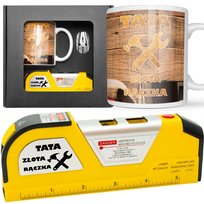 Miarka miara zwijana LASEROWA KUBEK POZIOMICA UPOMINEK prezent dla TATY