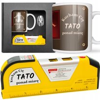 Miarka miara zwijana LASEROWA KUBEK POZIOMICA UPOMINEK prezent dla TATY