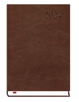 Michalczyk i Prokop kalendarze, kalendarz 2024 asystent a5 dzienny ciemny brąz