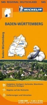 Michelin Regionalkarte Baden-Württemberg 1 : 300 000