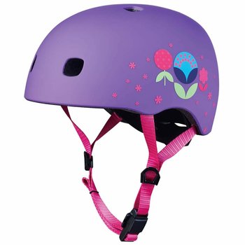 Micro - Kask M - Fioletowy w kwiatki - Micro