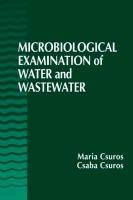 Microbiological Examination of Water and Wastewater Opracowanie zbiorowe