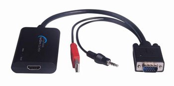 Microconnect Vga To Hdmi Converter With Usb Power And Audio - Microconnect