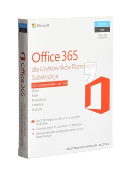 Microsoft Office 365 dla Użytkowników Domowych, 5 użytkowników, 1 rok, polski - Inny producent