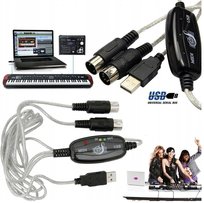 MIDI INTERFEJS NA USB DWUSTRONNY KABEL MIDI 2M IN OUT 5 DIN 16 KANAŁÓW Inny producent