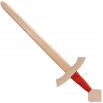 Miecz Drewniany Rycerski Treningowy Naturalny 60Cm