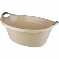 Miednica owalna plastikowa 40l 71x49x31cm beżowa