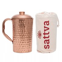 Miedziany Dzbanek - naczynie miedziane - TŁUCZONY - 1950 ml Sattva