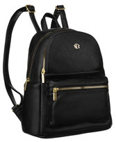 Miejski plecak damski ze skóry ekologicznej czarny mały na suwak kieszonki lekki i funkcjonalny ROVICKY