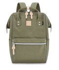Miejski pojemny plecak damski na laptopa A4 z wodoodpornej tkaniny Himawari, khaki - Himawari
