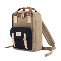 Miejski pojemny plecak damski podróżny na laptopa A4 z wodoodpornej tkaniny Himawari, beżowy granatowy