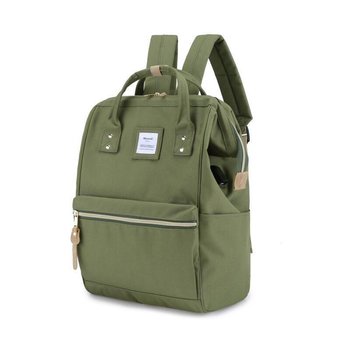 Miejski pojemny plecak do szkoły podróżny plecak na laptopa A4 z USB wodoodporna tkanina Himawari, zielony - Himawari
