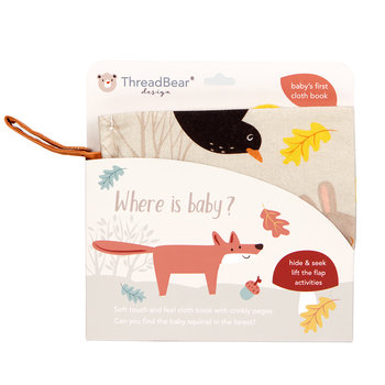 Miękka książeczka aktywnościowa - WHERE IS BABY - ThreadBear Design