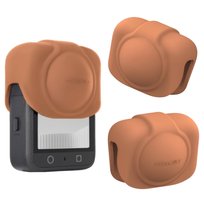 MIĘKKA SILIKONOWA OSŁONA OCHRONNA OBIEKTYWU DO KAMERY DJI OSMO 360 - POMARAŃCZOWA