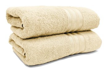 Miękki gruby ręcznik frotte 450 g/m² bawełniany VITIS 70x140 ECRU - Kontrast