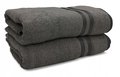 Miękki i gruby ręcznik bawełniany VITIS 50x90 C.SZARY - Kontrast