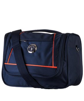 Miękki materiałowy kuferek podróżny z haczykiem - PUCCINI