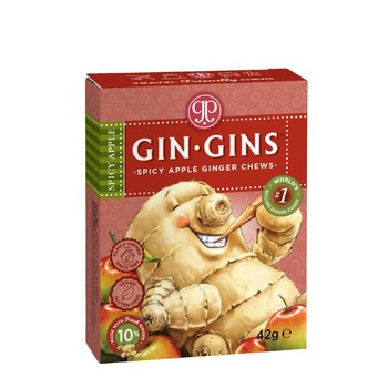 Miękkie cukierki imbirowe z jabłkiem TRAVEL PACK 42 g The Ginger People - Ginger People