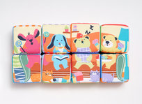 Miękkie klocki edukacyjne 14 elementów