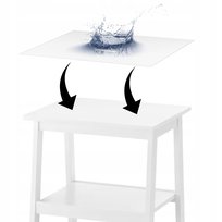 MIĘKKIE SZKŁO 2mm MATA OCHRONNA PODKŁADKA NA STÓŁ IKEA LUNNARP 55 x 45 CM