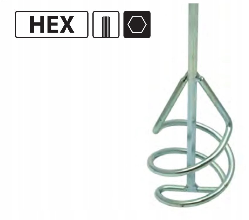 MIESZADŁO BUDOWLANE DO FARB ZŁĄCZE HEX 100mm - Solid | Sklep EMPIK.COM