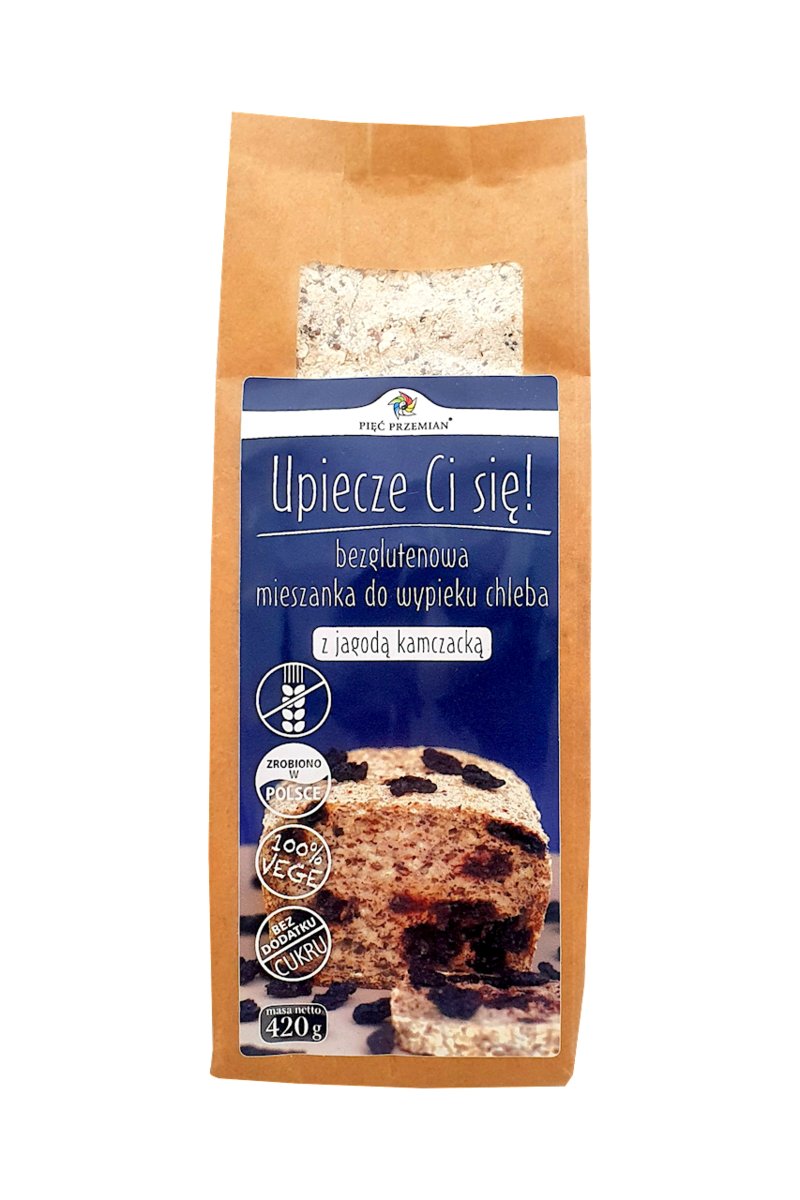 Mieszanka do Wypieku Chleba z Jagodą Kamczacką Bezglutenowa 420 g PIĘĆ