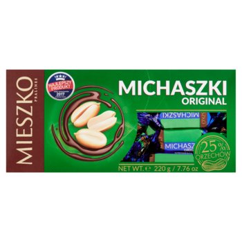Mieszko Michaszki Original Cukierki Z Orzeszkami Arachidowymi W Czekoladzie 220 G - Mieszko