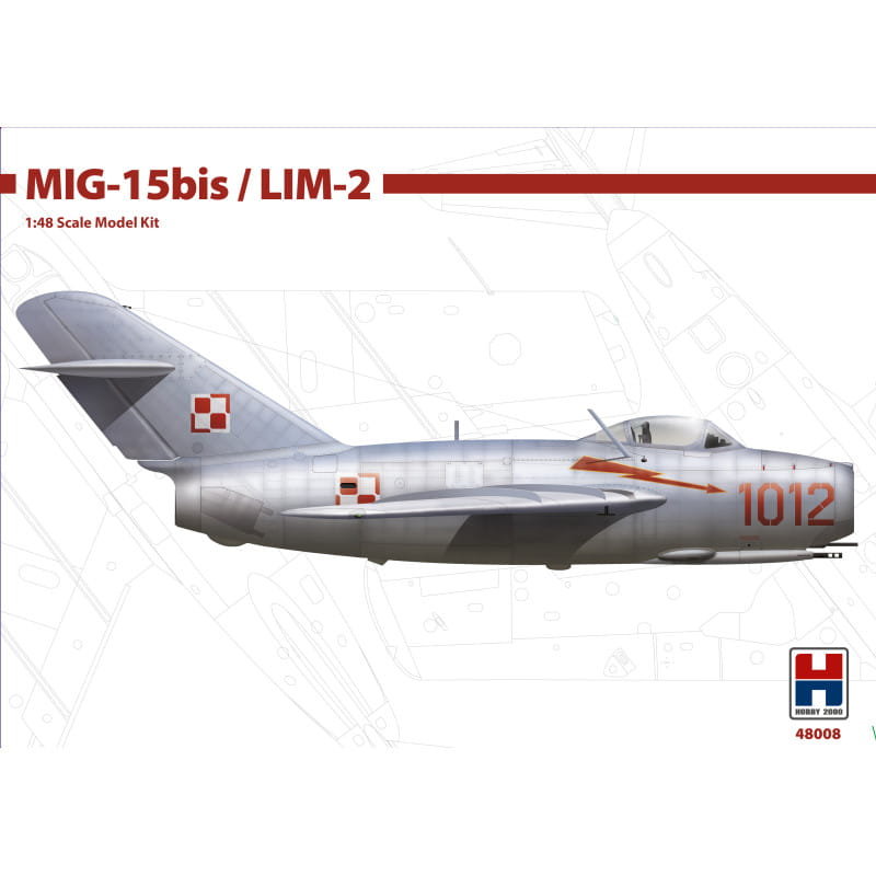 Фото - Збірна модель MIG-15bis / LIM-2 1:48 Hobby 2000 48008