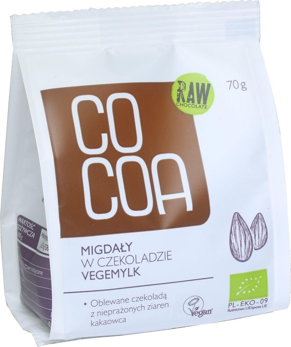 MIGDAŁY W CZEKOLADZIE VEGEMILK BIO 70 G - COCOA - Cocoa | Sklep EMPIK.COM