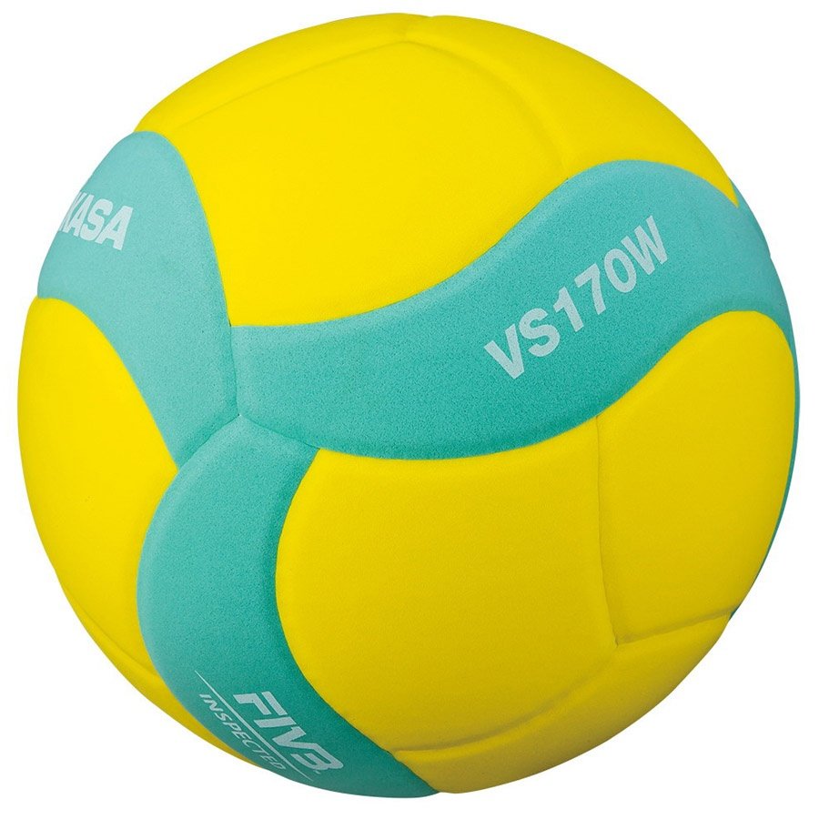 Zdjęcia - Piłka do siatkówki Mikasa , piłka siatkowa dla dzieci VS170W, żółto-zielona rozmiar 5 
