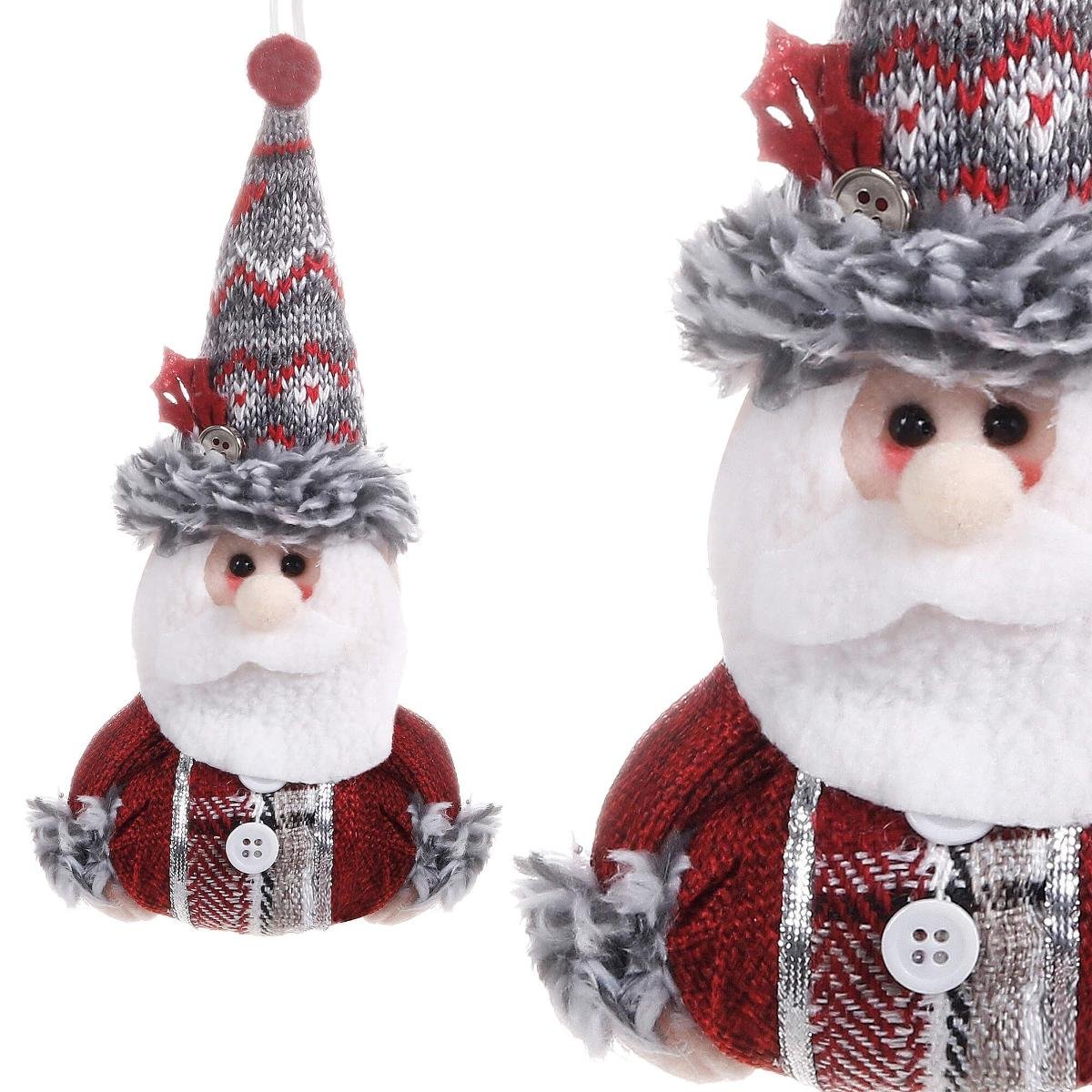 Фото - Новорічні іграшки Springos Mikołaj wiszący 19cm zawieszka ozdoba świąteczna, krasnal świąteczny, gnom 