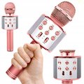 Mikrofon Bezprzewodowy Bluetooth Głośnik Karaoke Modulator Głosu Okrągły