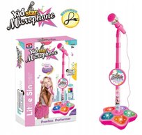 Mikrofon dla dzieci Kid Star Microphone - Mały Gwiazdor na scenie - Różowy Greenzone