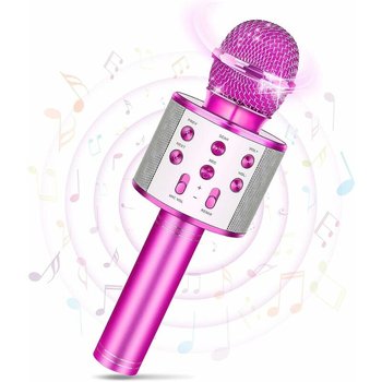 Mikrofon dla dzieci, mikrofon karaoke dla dziewczynek w wieku 3-15 lat, prezenty urodzinowe dla urządzeń z systemem Android/iPhone/iPad/Sony/PC - Inny producent