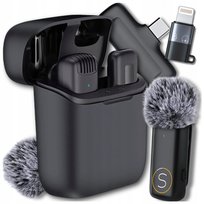 Mikrofon do Telefonu Bezprzewodowy Krawatowy USB C / IPhone 16 15 14 13 12