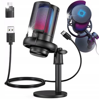 MIKROFON GAMINGOWY USB DO KOMPUTERA POP-FILTER POJEMNOŚCIOWY WYCISZ FUNKCJA - Inny producent