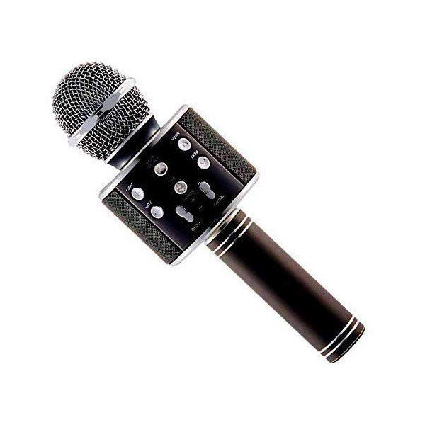 Фото - Мікрофон Mikrofon Karaoke Czarny Bezprzewodowy Z Wbudowanym Głośnikiem Vis