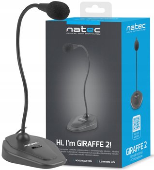 MIKROFON KOMPUTEROWY STATYW DO ROZMÓW SKYPE ONLINE DISCORD - Natec