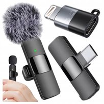 MIKROFON KRAWATOWY Z FUTERKIEM DO VLOGÓW WIDEO NAGRAŃ IPHONE LIGHTNING