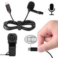 Mikrofon Krawatowy z Klipsem Usb C do Insta360 X3 / One X2 / 1-Inch 360 Edition